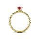 5 - Viona Signature Pink Tourmaline Solitaire Engagement Ring 