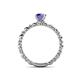 5 - Viona Signature Iolite Solitaire Engagement Ring 