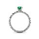 5 - Viona Signature Emerald Solitaire Engagement Ring 