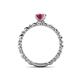 5 - Viona Signature Pink Tourmaline Solitaire Engagement Ring 
