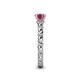 6 - Viona Signature Pink Tourmaline Solitaire Engagement Ring 