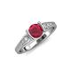 4 - Alana Signature Ruby and Diamond Engagement Ring 