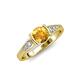 4 - Alana Signature Citrine and Diamond Engagement Ring 