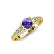 4 - Alana Signature Iolite and Diamond Engagement Ring 