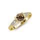 4 - Alana Signature Smoky Quartz and Diamond Engagement Ring 