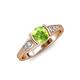 4 - Alana Signature Peridot and Diamond Engagement Ring 