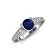 4 - Alana Signature Blue Sapphire and Diamond Engagement Ring 