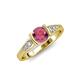 4 - Alana Signature Rhodolite Garnet and Diamond Engagement Ring 