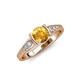 4 - Alana Signature Citrine and Diamond Engagement Ring 