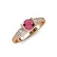 4 - Alana Signature Rhodolite Garnet and Diamond Engagement Ring 