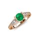 4 - Alana Signature Emerald and Diamond Engagement Ring 