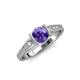 4 - Alana Signature Iolite and Diamond Engagement Ring 