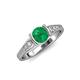 4 - Alana Signature Emerald and Diamond Engagement Ring 
