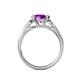 5 - Alana Signature Amethyst and Diamond Engagement Ring 