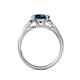 5 - Alana Signature Blue and White Diamond Engagement Ring 