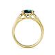 5 - Alana Signature London Blue Topaz and Diamond Engagement Ring 
