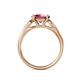5 - Alana Signature Rhodolite Garnet and Diamond Engagement Ring 