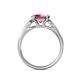 5 - Alana Signature Rhodolite Garnet and Diamond Engagement Ring 