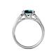 5 - Alana Signature London Blue Topaz and Diamond Engagement Ring 