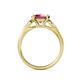 5 - Alana Signature Rhodolite Garnet and Diamond Engagement Ring 