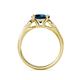 5 - Alana Signature Blue and White Diamond Engagement Ring 