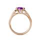 5 - Alana Signature Amethyst and Diamond Engagement Ring 
