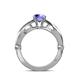 5 - Kayla Signature Tanzanite and Diamond Solitaire Plus Engagement Ring 