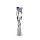6 - Kayla Signature Tanzanite and Diamond Solitaire Plus Engagement Ring 