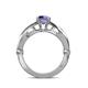 5 - Kayla Signature Iolite and Diamond Solitaire Plus Engagement Ring 