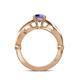 5 - Kayla Signature Iolite and Diamond Solitaire Plus Engagement Ring 