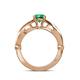 5 - Kayla Signature Emerald and Diamond Solitaire Plus Engagement Ring 