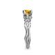6 - Carina Signature Citrine and Diamond Engagement Ring 