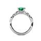 5 - Carina Signature Emerald and Diamond Engagement Ring 