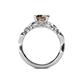 5 - Carina Signature Smoky Quartz and Diamond Engagement Ring 