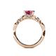 5 - Carina Signature Pink Tourmaline and Diamond Engagement Ring 