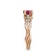 6 - Carina Signature Pink Tourmaline and Diamond Engagement Ring 