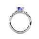 5 - Carina Signature Tanzanite and Diamond Engagement Ring 