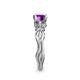 6 - Carina Signature Amethyst and Diamond Engagement Ring 