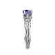 6 - Carina Signature Iolite and Diamond Engagement Ring 