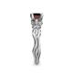 6 - Carina Signature Red Garnet and Diamond Engagement Ring 