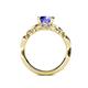 5 - Carina Signature Tanzanite and Diamond Engagement Ring 