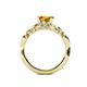 5 - Carina Signature Citrine and Diamond Engagement Ring 