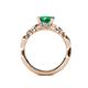 5 - Carina Signature Emerald and Diamond Engagement Ring 