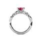 5 - Carina Signature Pink Tourmaline and Diamond Engagement Ring 