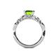 5 - Carina Signature Peridot and Diamond Engagement Ring 