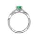5 - Belinda Signature Emerald and Diamond Engagement Ring 