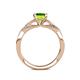 5 - Belinda Signature Peridot and Diamond Engagement Ring 