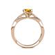 5 - Belinda Signature Citrine and Diamond Engagement Ring 
