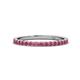 1 - Lara 2.00 mm Pink Tourmaline Eternity Band 