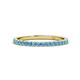 1 - Lara 2.00 mm Blue Topaz Eternity Band 